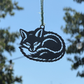 Sleeping Fox - Hanging Garden Ornament