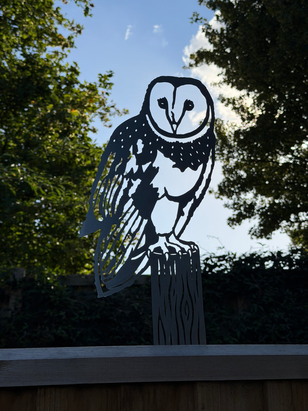Barn Owl - Fence Topper