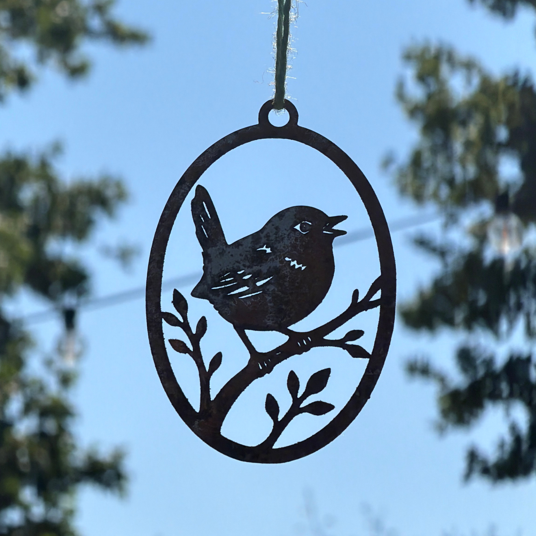 Wren - Hanging Garden Ornament