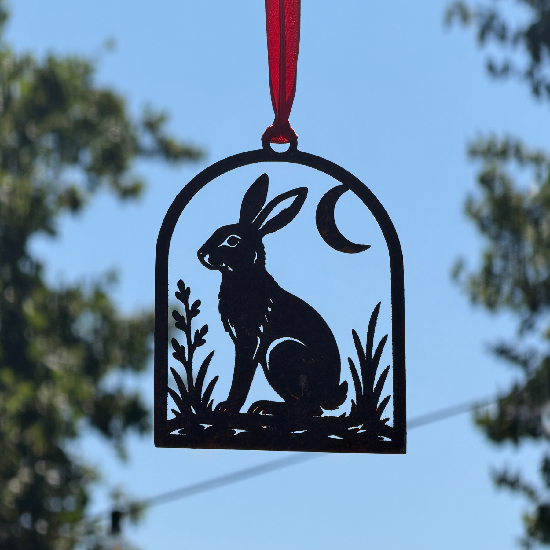 Hare - Hanging Garden Ornament