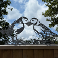 Puffin Pair - Fence Topper
