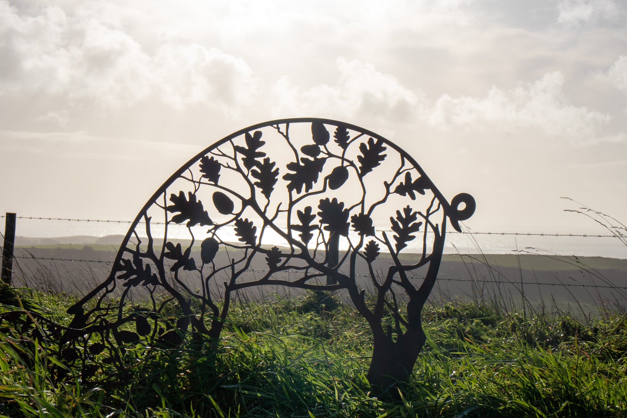 Pannage Pig - Steel Garden Art Sculpture