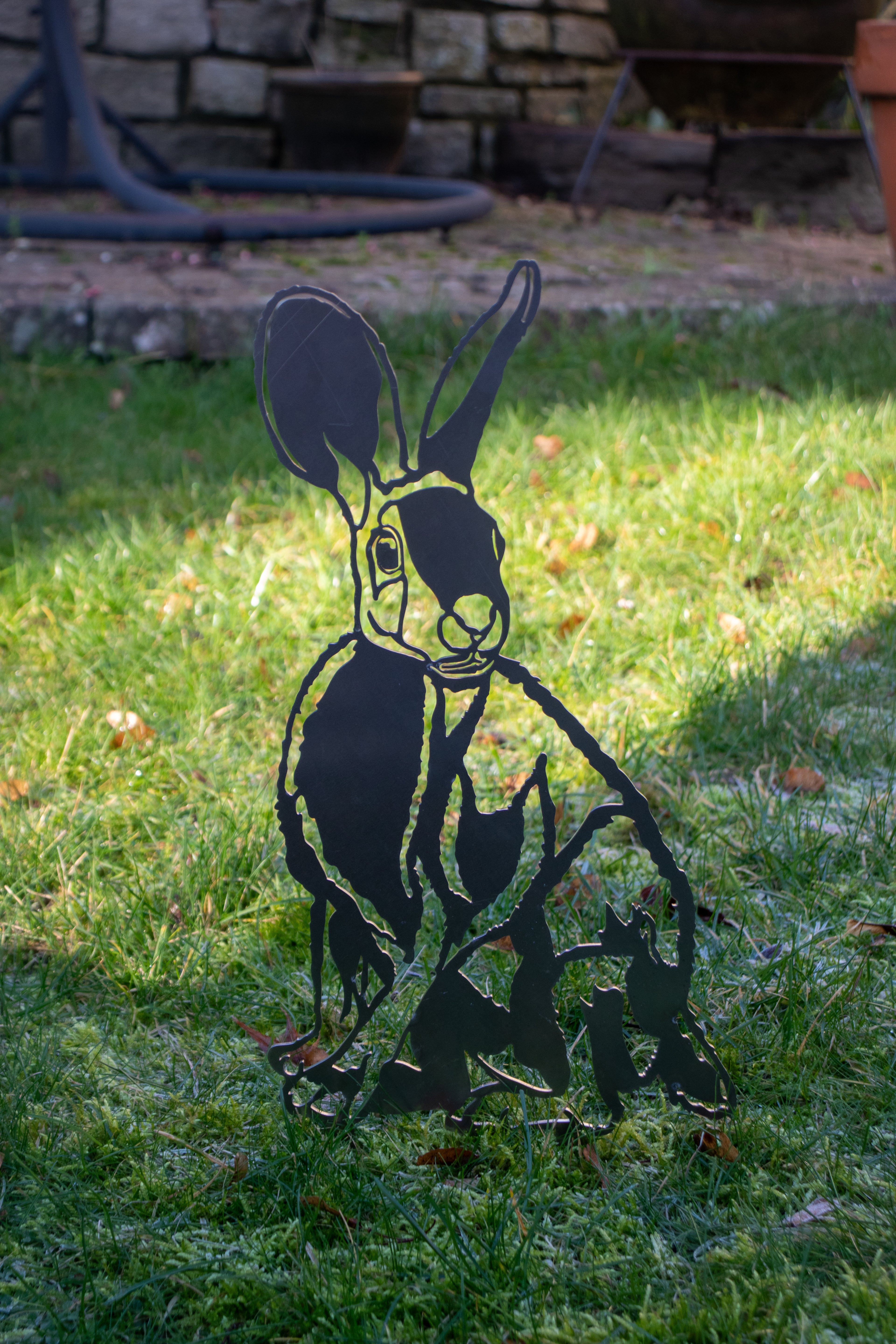 Hare - Steel Garden Art Sculpture