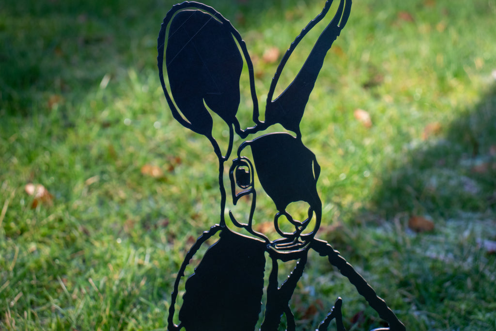 Hare - Steel Garden Art Sculpture