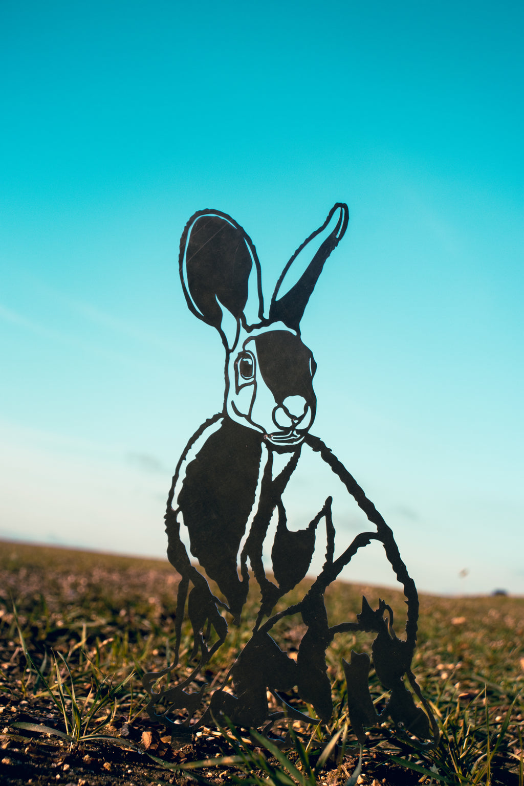 Hare - Steel Garden Art Sculpture