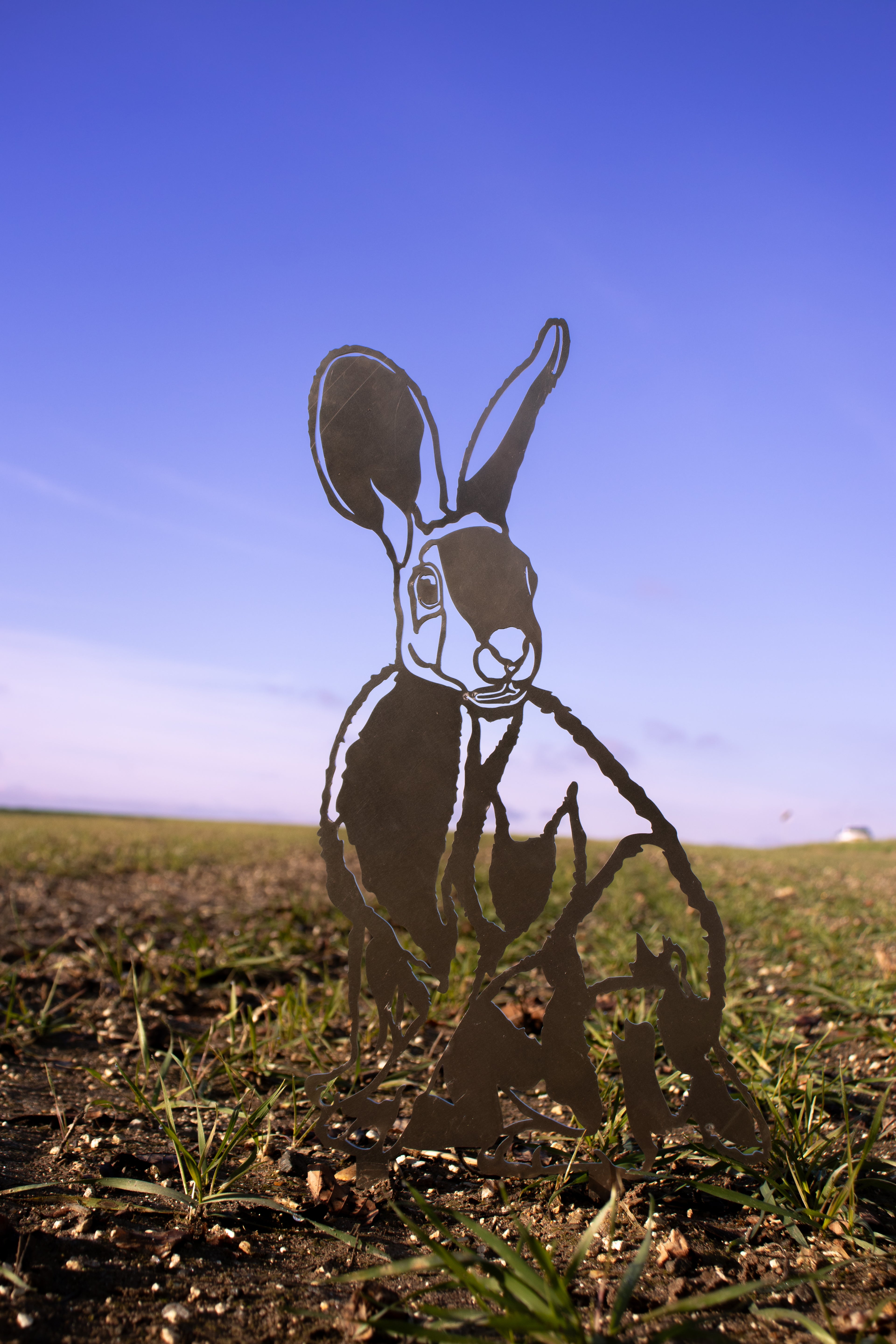 Hare - Steel Garden Art Sculpture