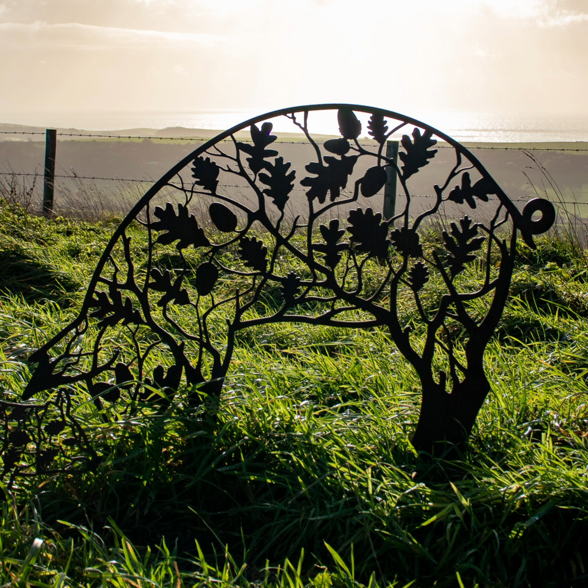 Pannage Pig - Steel Garden Art Sculpture